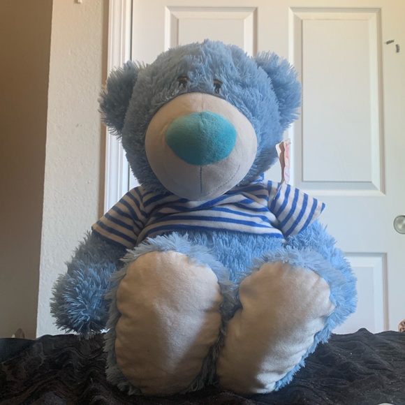 Blue Teddy Bear Sparkly eyes - Picture 1 of 12